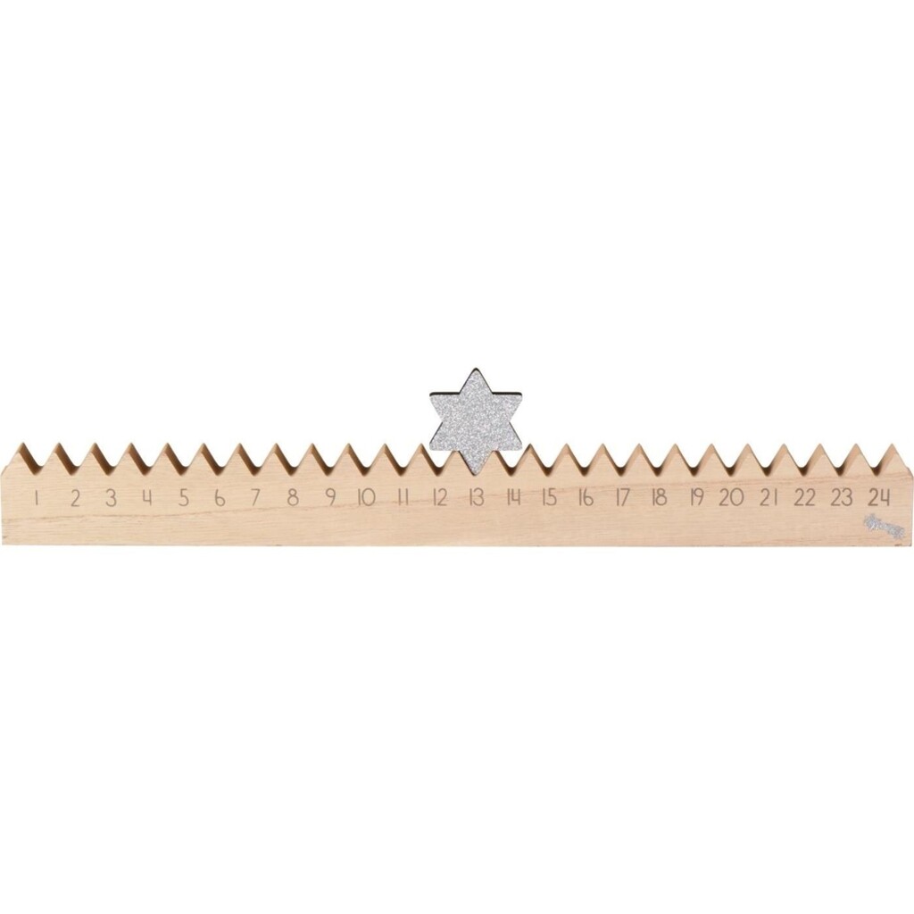 Weihnachtskalender 1-24 aus Holz
