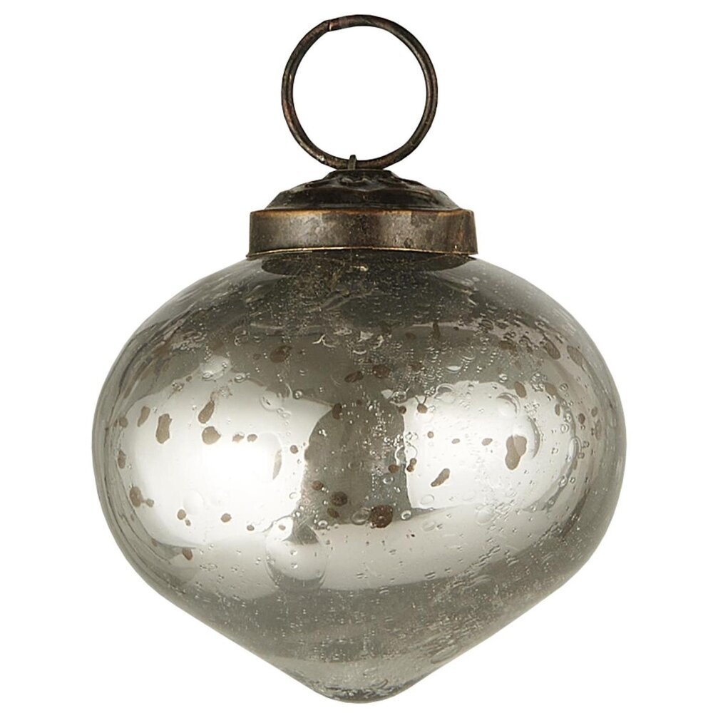Weihnachtskugel bubbled Glas zwiebelförmig