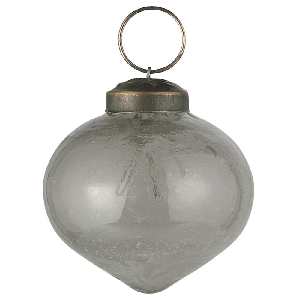 Weihnachtskugel bubbled Glas zwiebelförmig