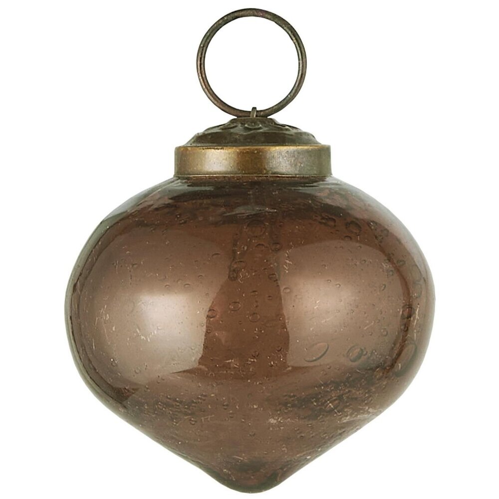 Weihnachtskugel bubbled Glas zwiebelförmig