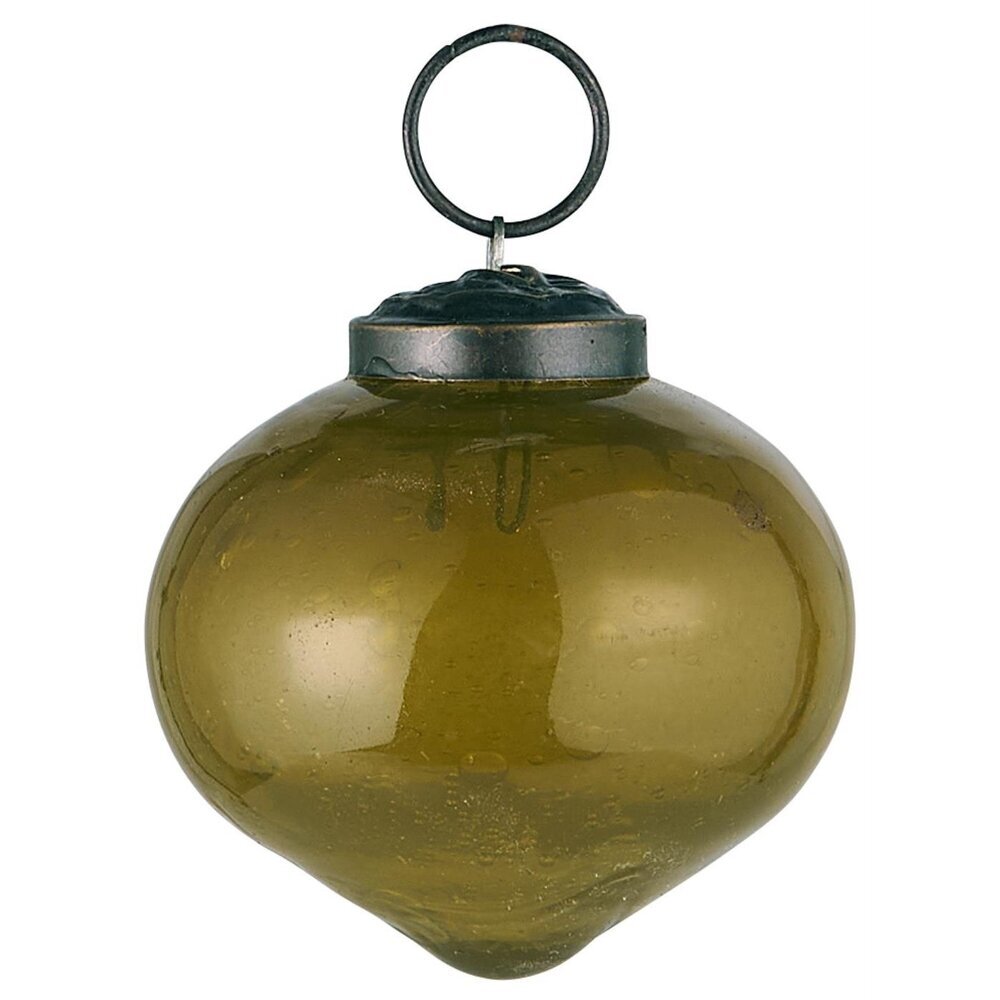 Weihnachtskugel bubbled Glas zwiebelförmig