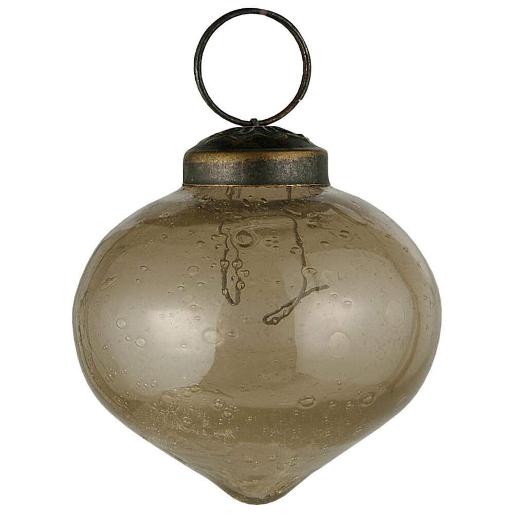 Weihnachtskugel bubbled Glas zwiebelförmig