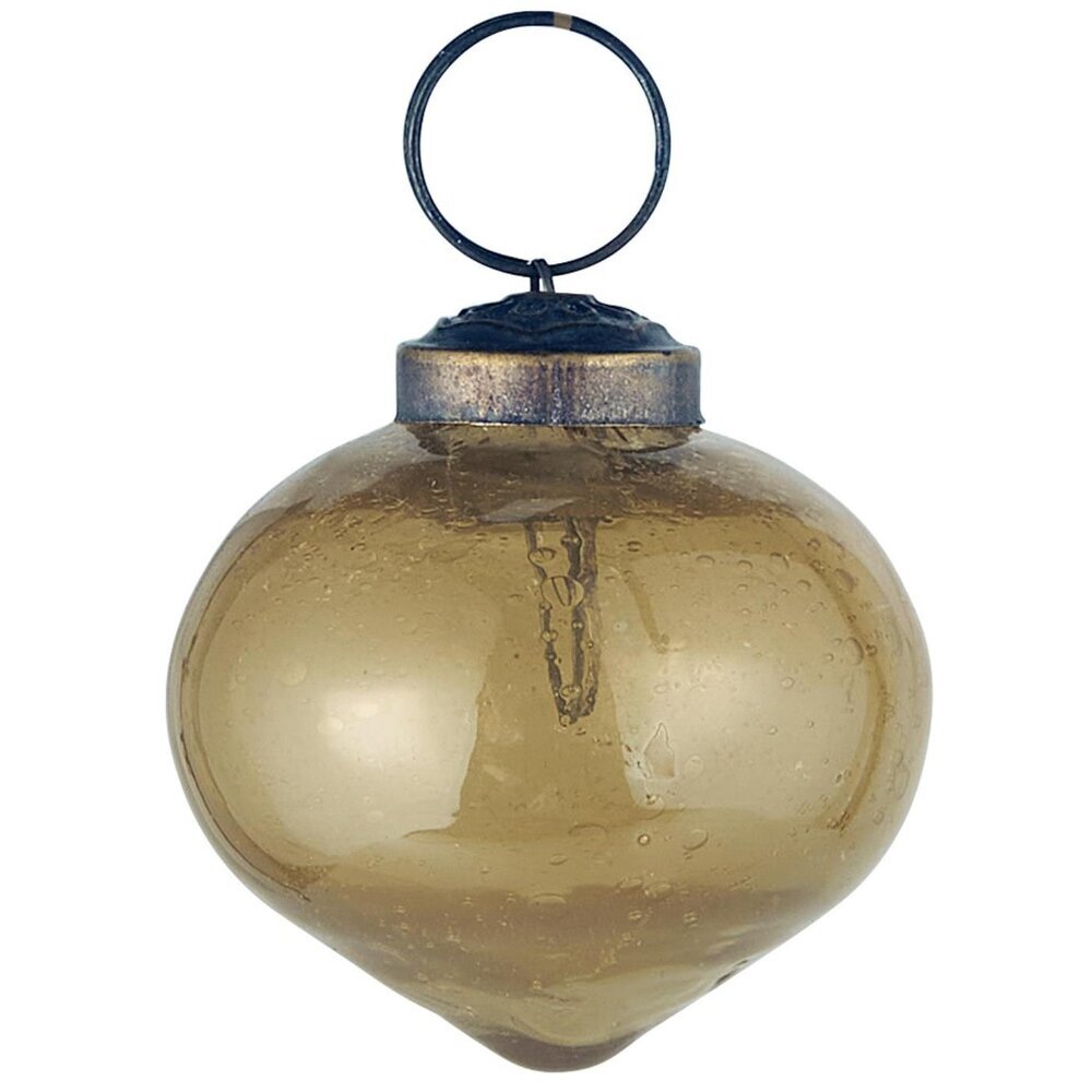 Weihnachtskugel bubbled Glas zwiebelförmig