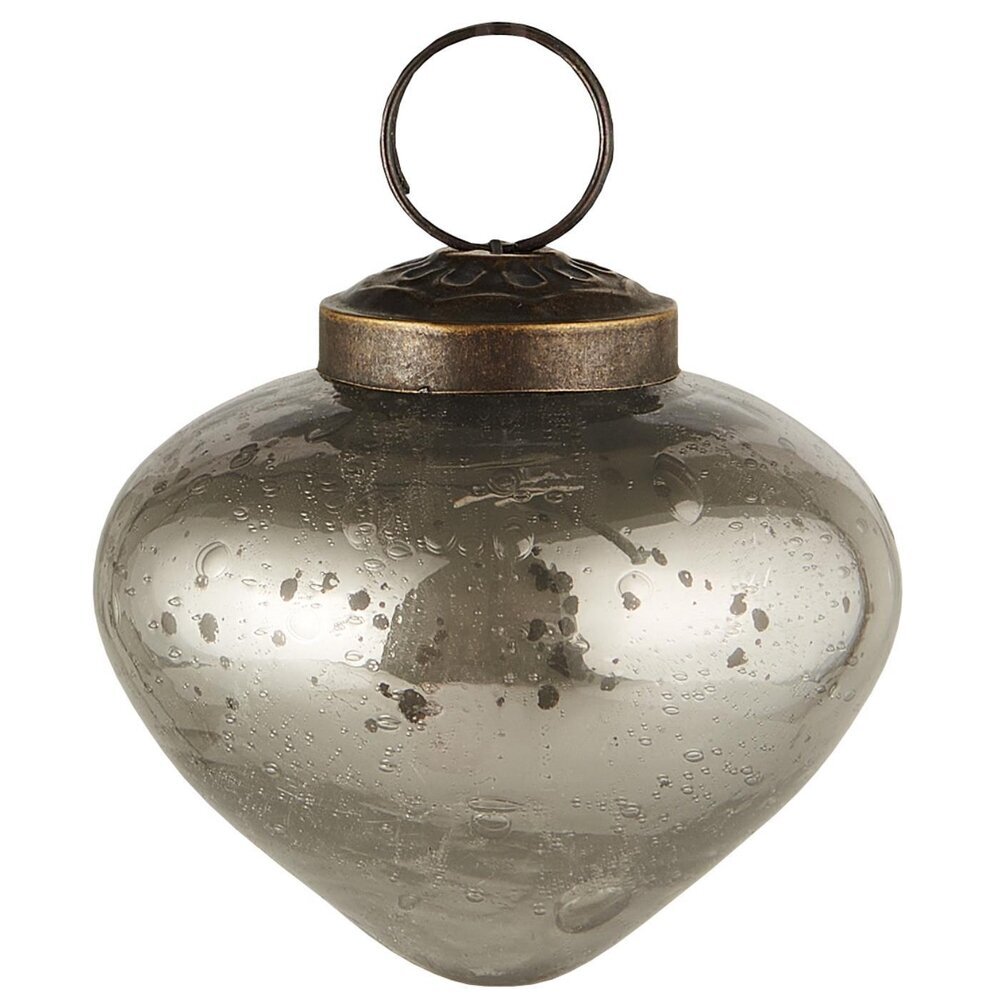 Weihnachtskugel bubbled Glas zwiebelförmig