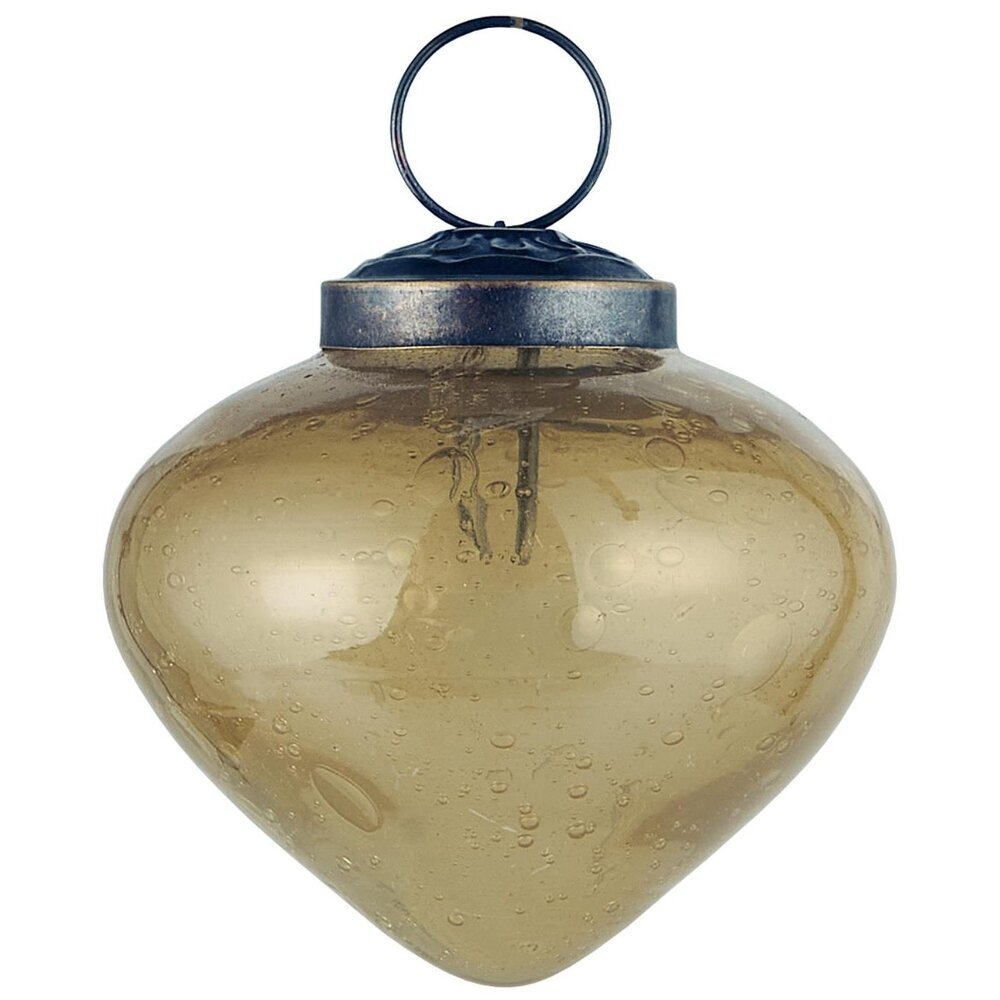 Weihnachtskugel bubbled Glas zwiebelförmig