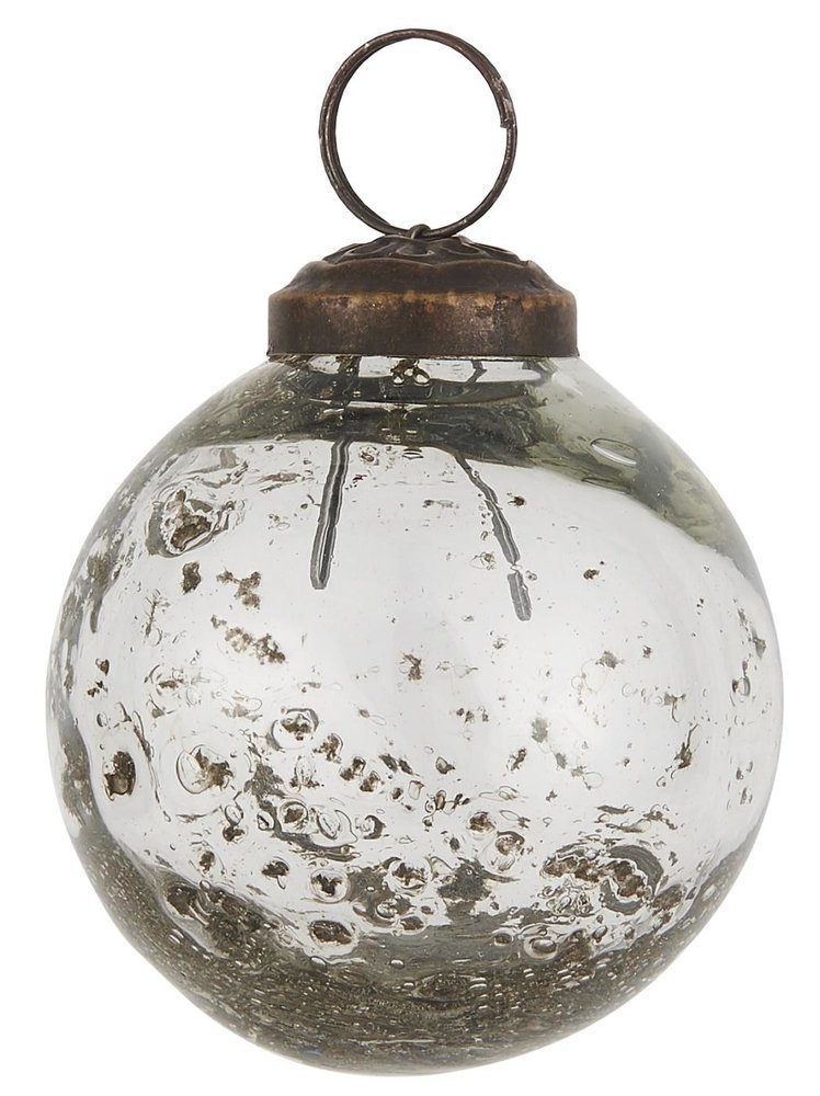 IB Laursen Weihnachtskugel Glas pebbled