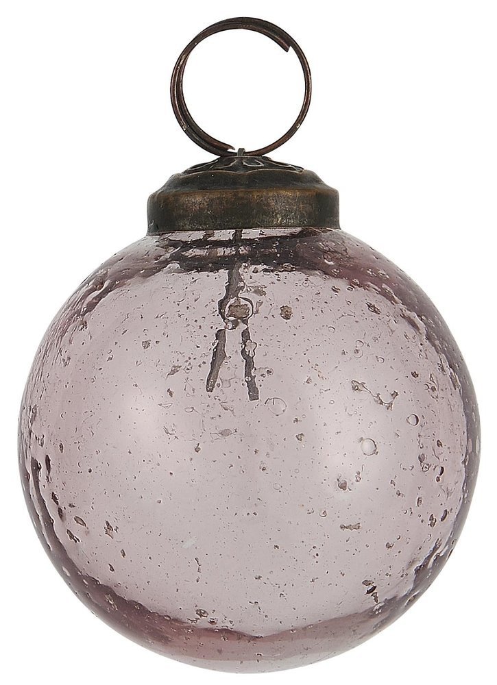 IB Laursen Weihnachtskugel Glas pebbled