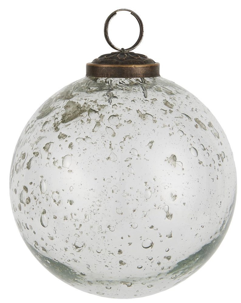 IB Laursen Weihnachtskugel Glas pebbled