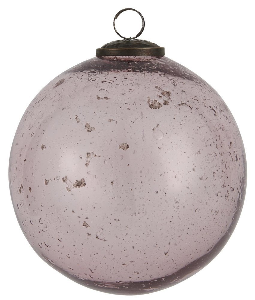IB Laursen Weihnachtskugel Glas pebbled