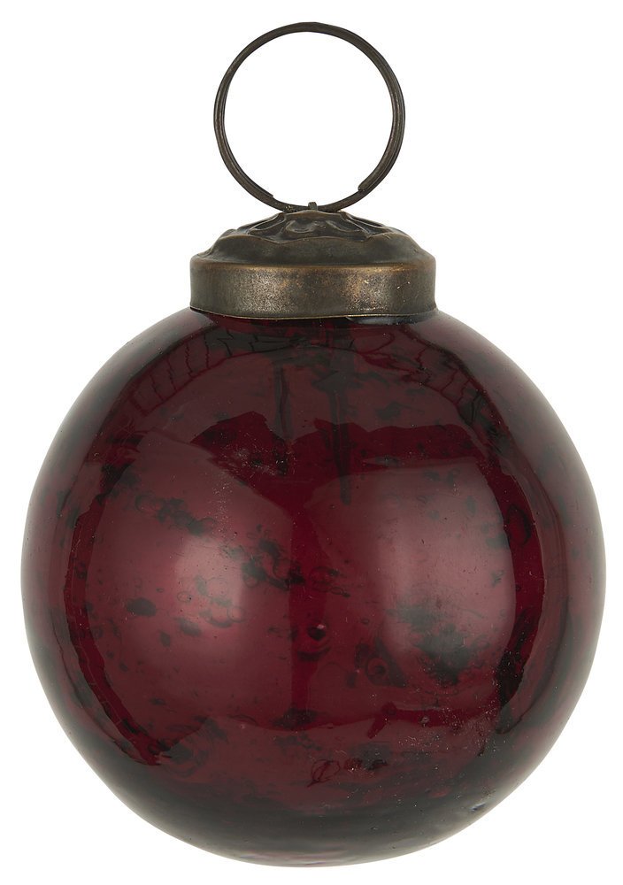 IB Laursen Weihnachtskugel Glas pebbled