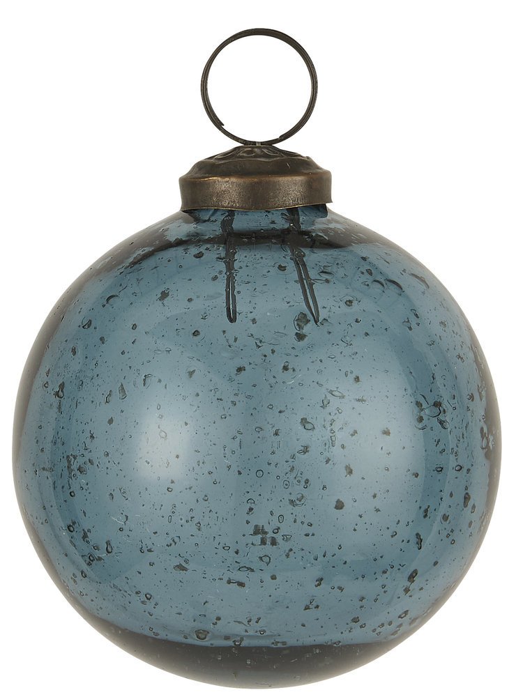 IB Laursen Weihnachtskugel Glas pebbled