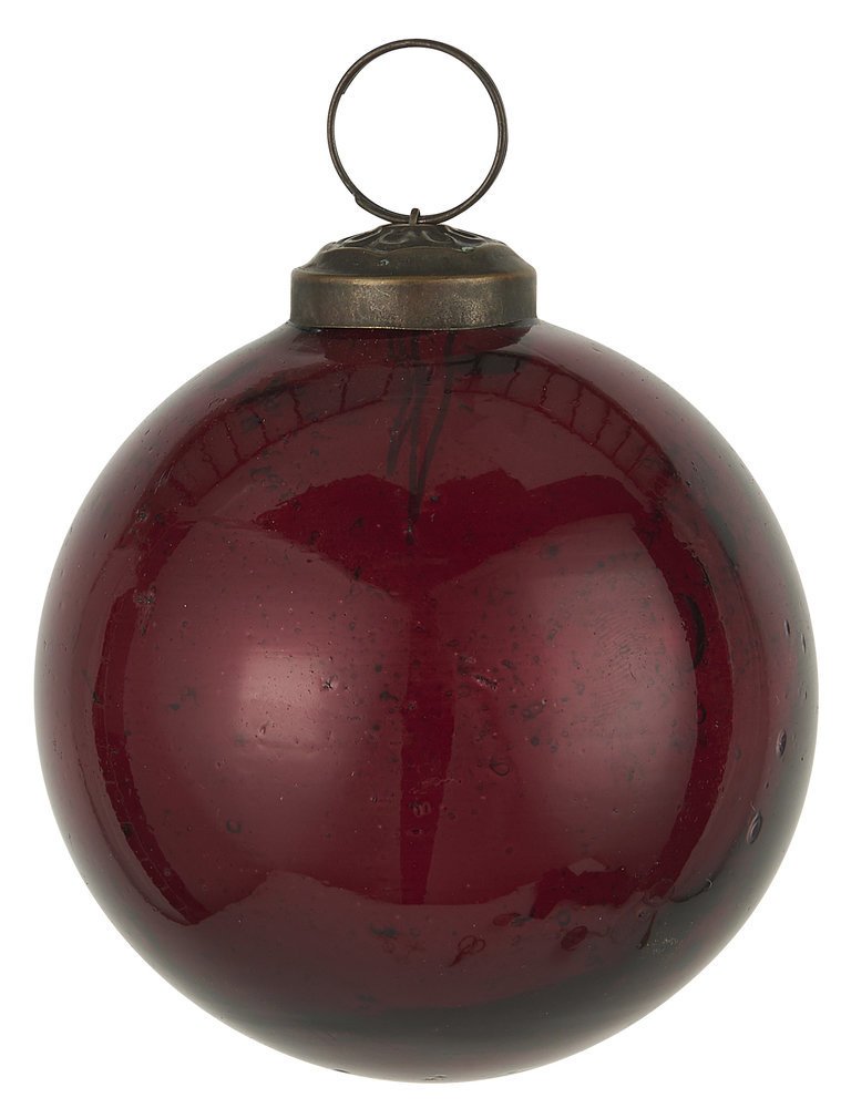 IB Laursen Weihnachtskugel Glas pebbled