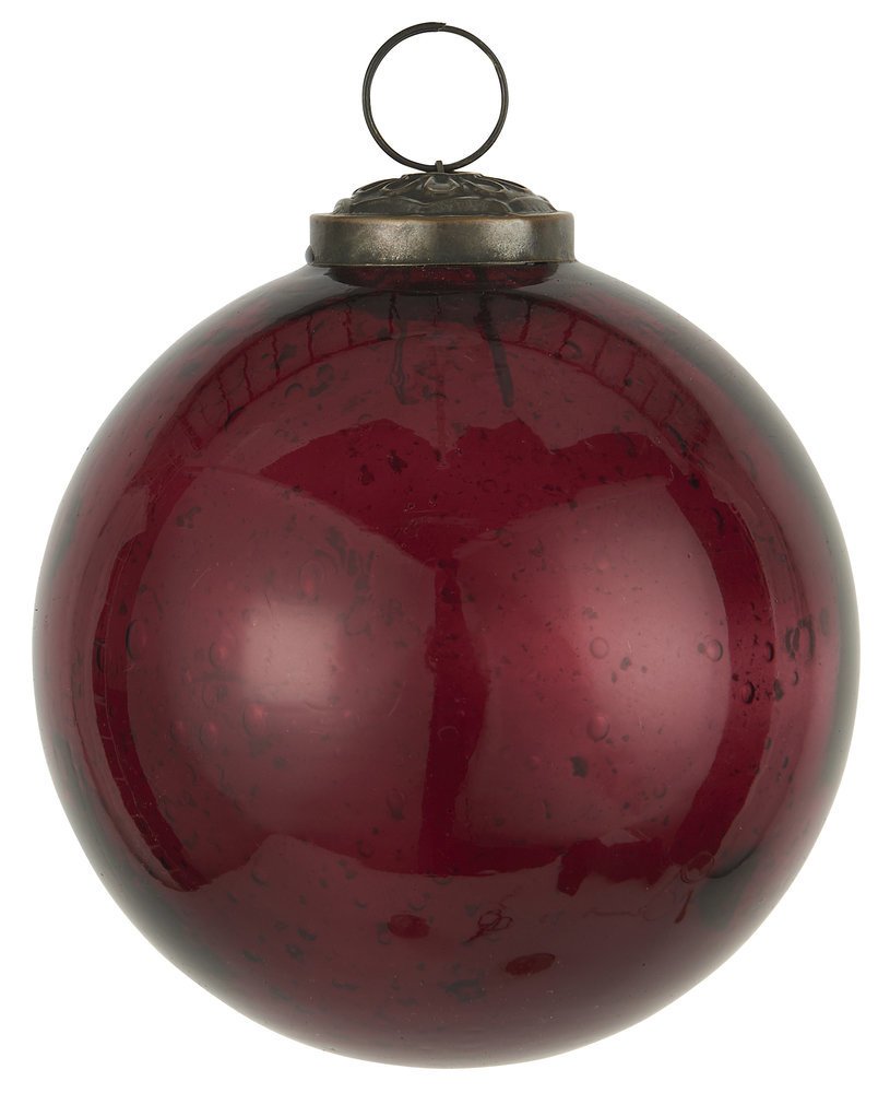 IB Laursen Weihnachtskugel Glas pebbled