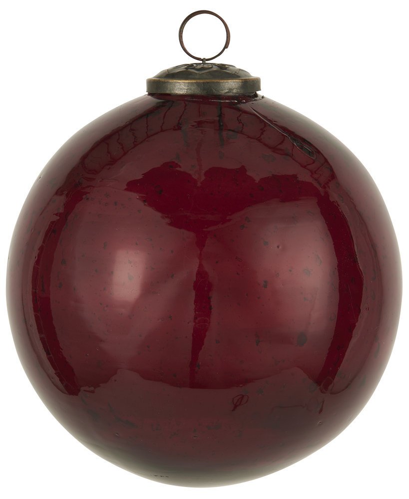 IB Laursen Weihnachtskugel Glas pebbled