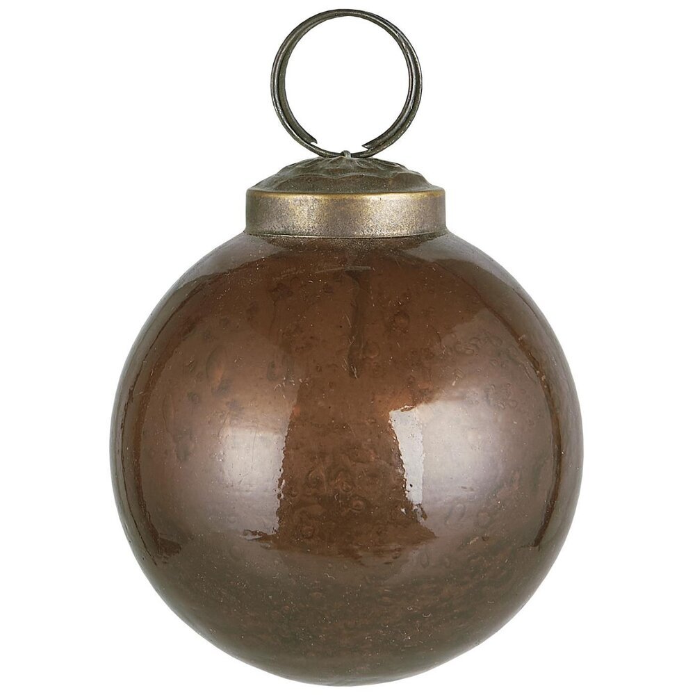 IB Laursen Weihnachtskugel Glas pebbled