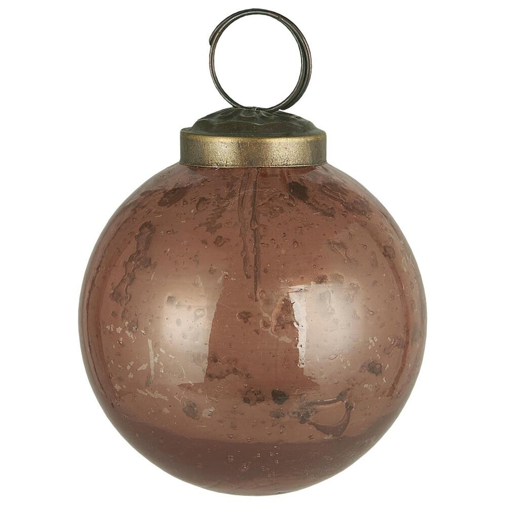IB Laursen Weihnachtskugel Glas pebbled