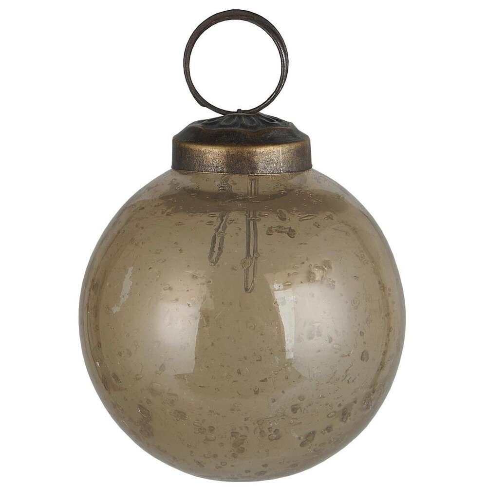 IB Laursen Weihnachtskugel Glas pebbled