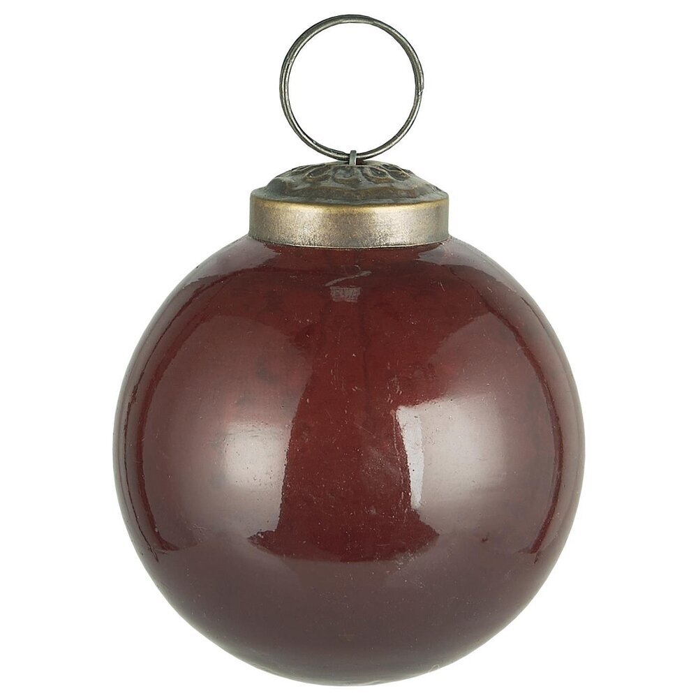 IB Laursen Weihnachtskugel Glas pebbled