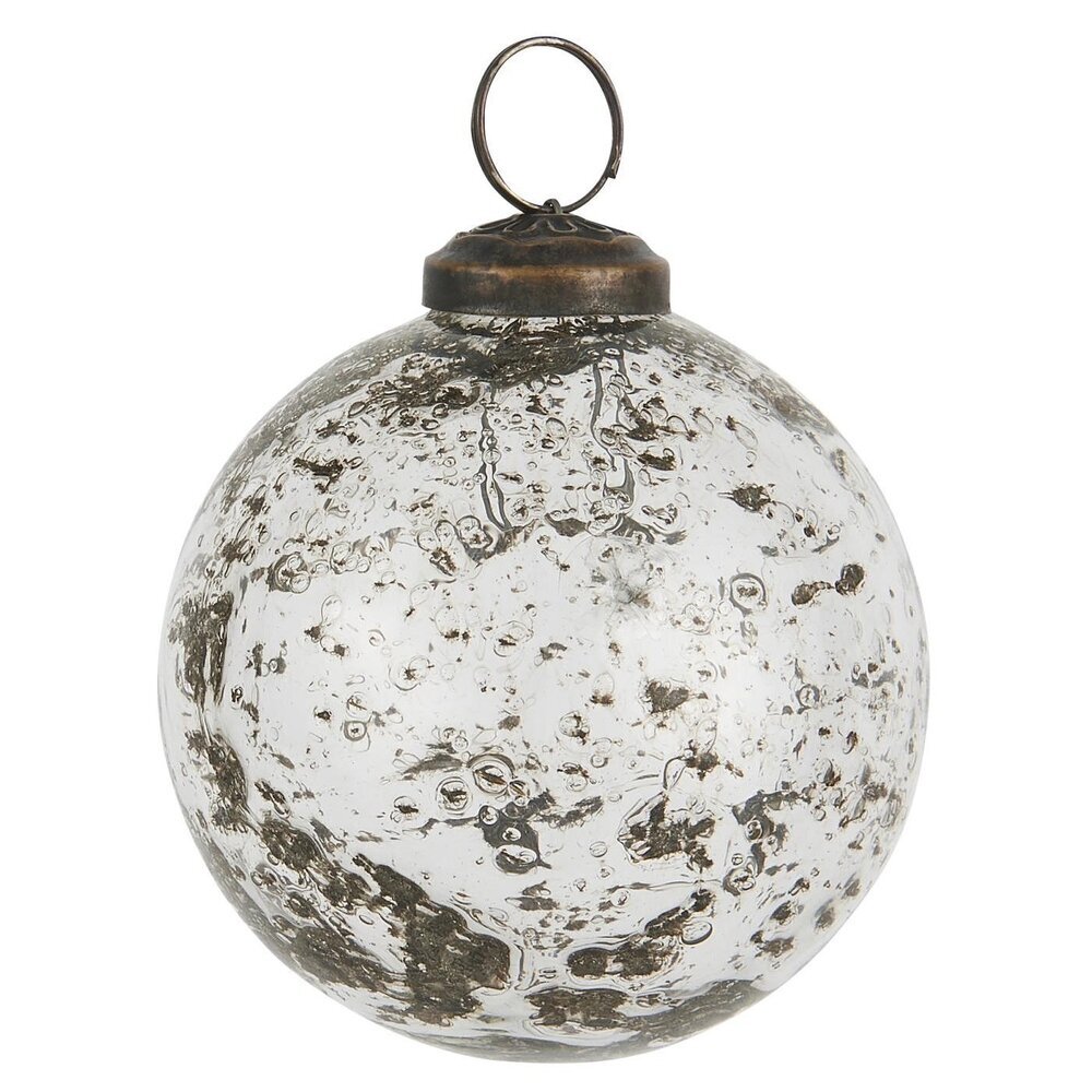 IB Laursen Weihnachtskugel Glas pebbled