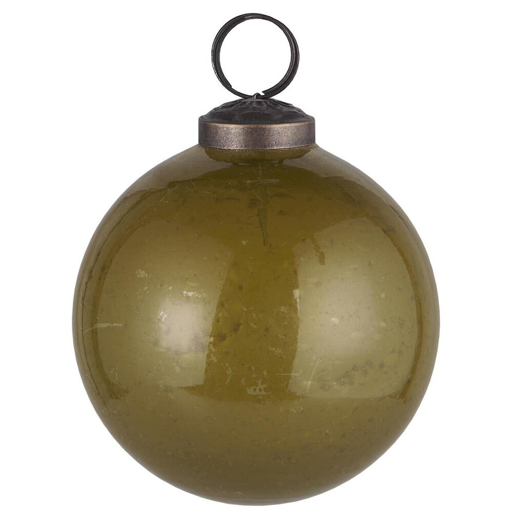 IB Laursen Weihnachtskugel Glas pebbled
