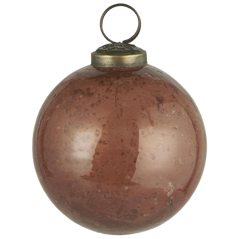 IB Laursen Weihnachtskugel Glas pebbled
