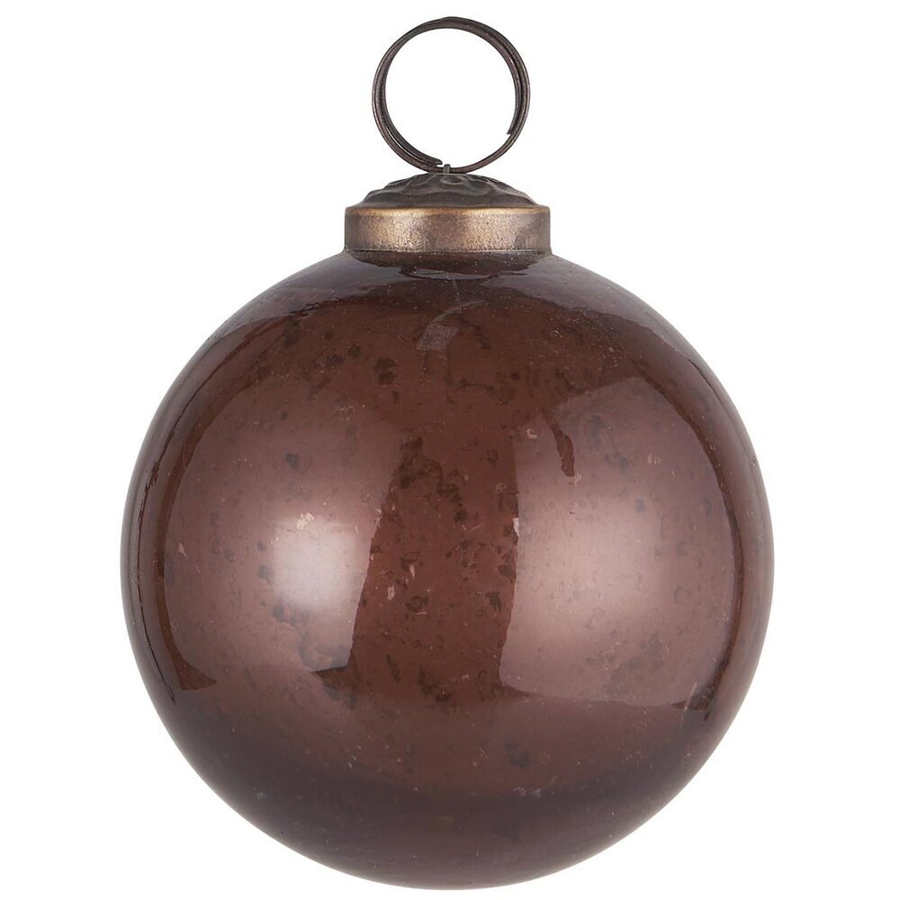 IB Laursen Weihnachtskugel Glas pebbled