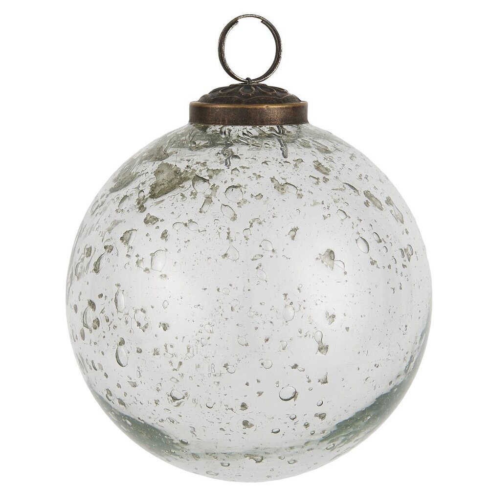 IB Laursen Weihnachtskugel Glas pebbled