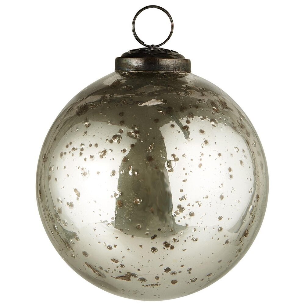 IB Laursen Weihnachtskugel Glas pebbled