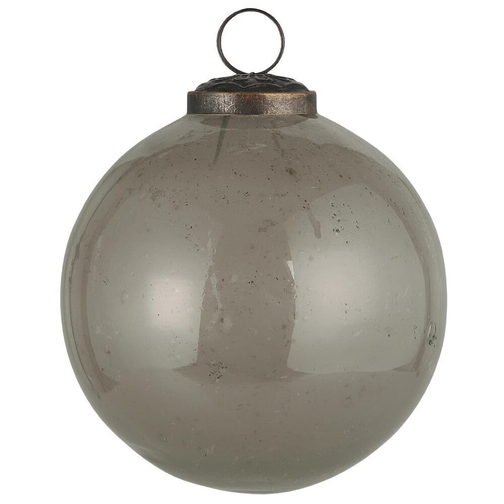 IB Laursen Weihnachtskugel Glas pebbled