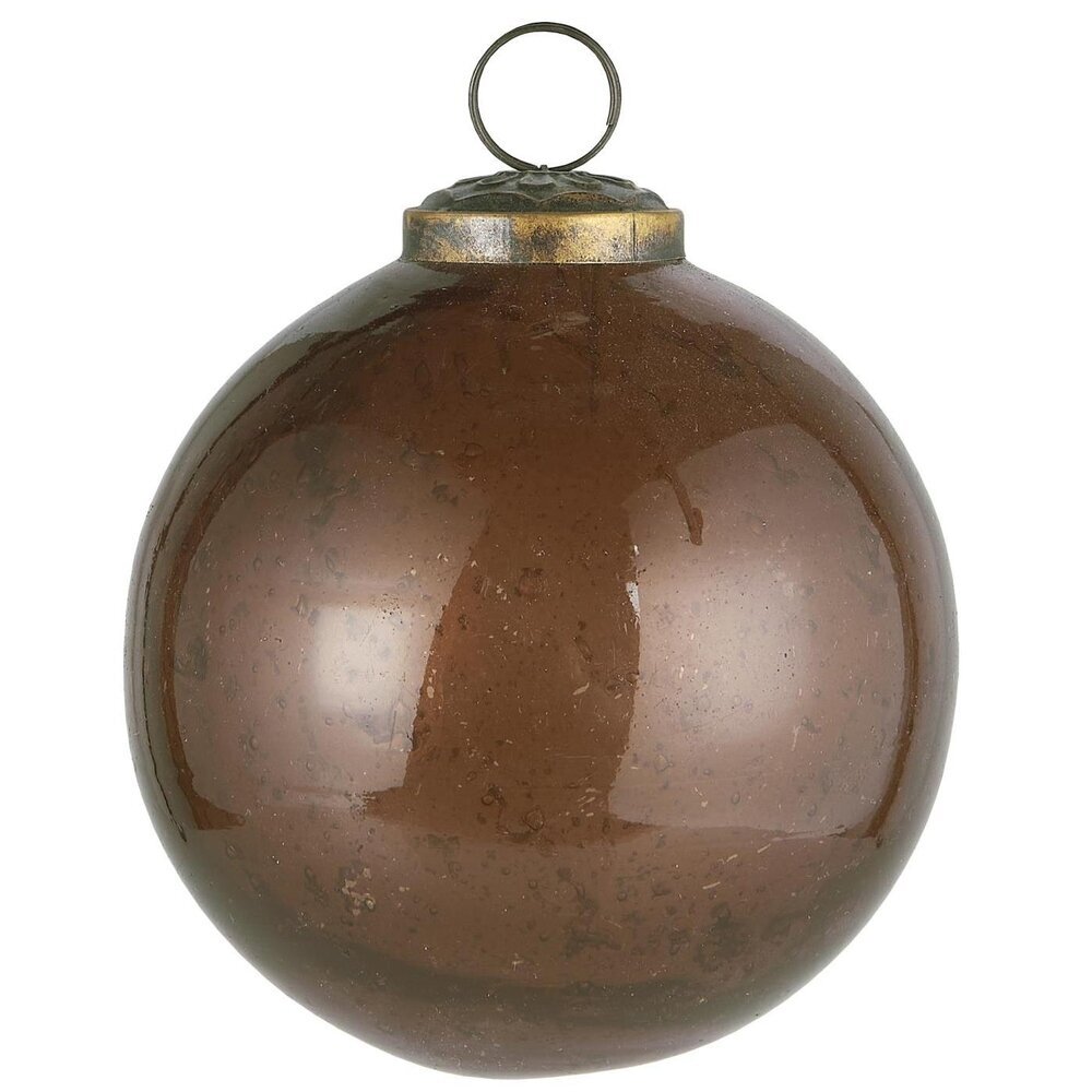 IB Laursen Weihnachtskugel Glas pebbled