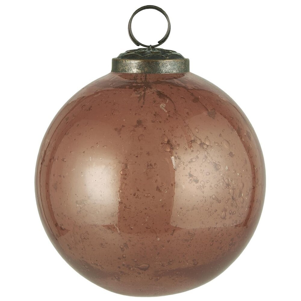 IB Laursen Weihnachtskugel Glas pebbled