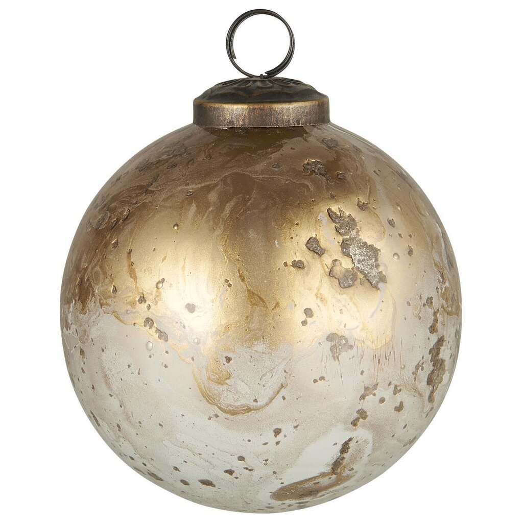IB Laursen Weihnachtskugel Glas pebbled
