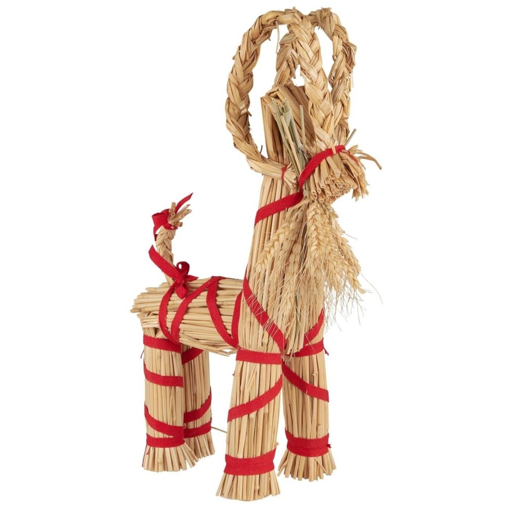 Weihnachtsziege aus Stroh