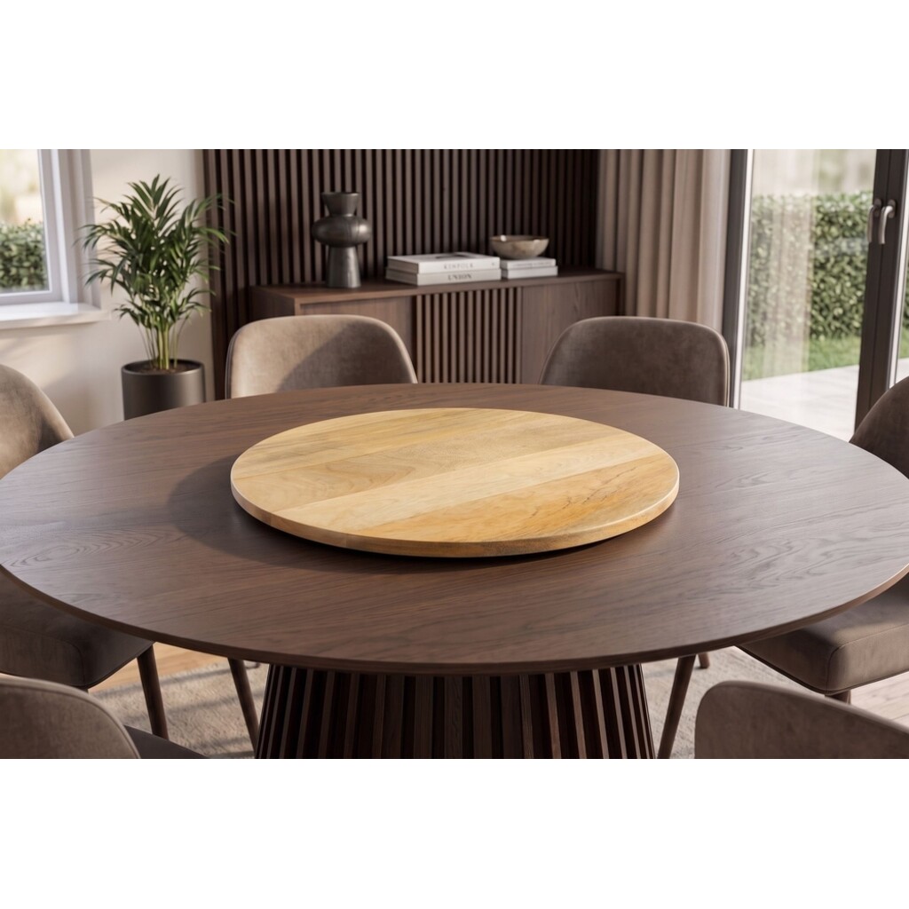 Drehteller MAKASSAR 50 cm 360° aus Holz