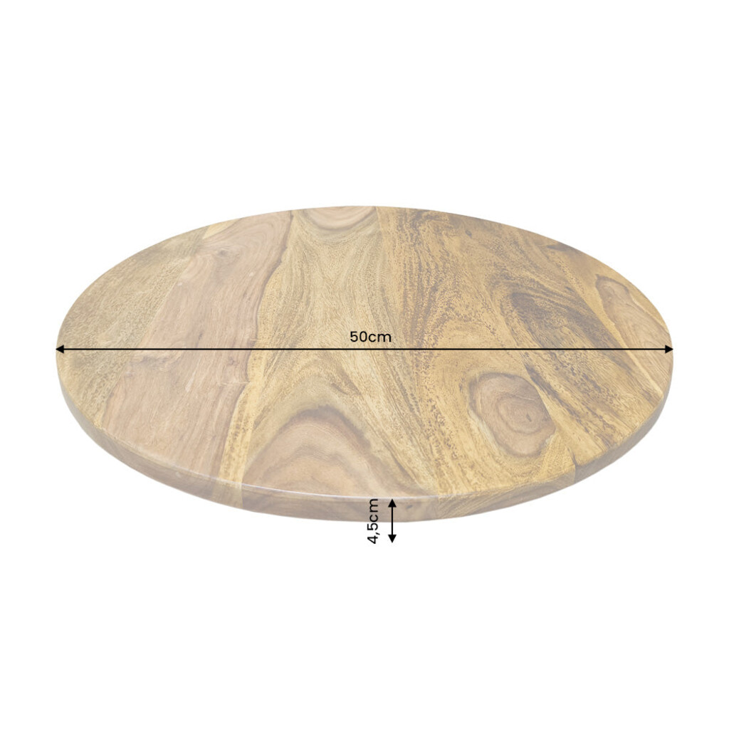 Drehteller MAKASSAR 50 cm 360° aus Holz