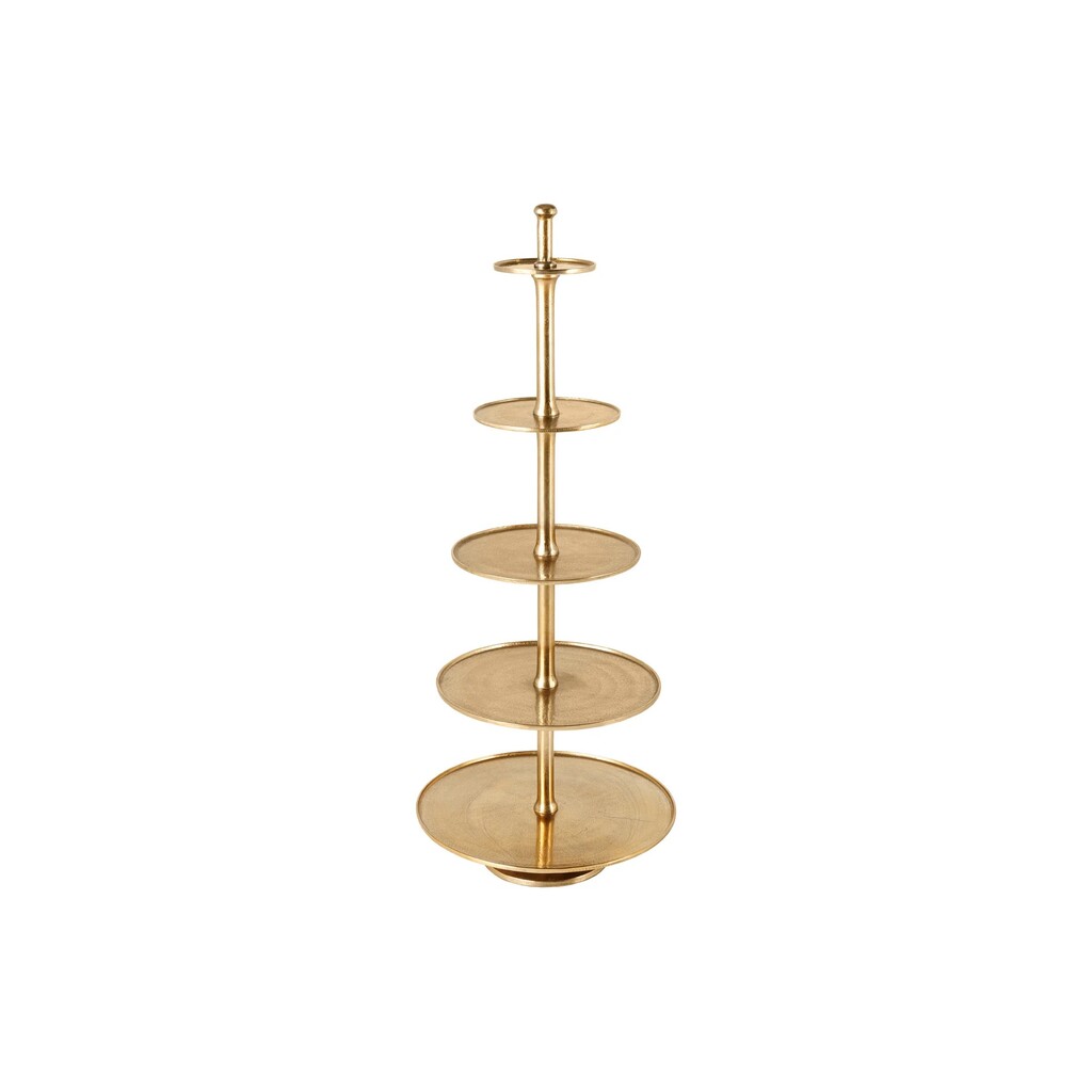 Invicta Interior Etagere Abstract 150cm gold, 5 Ebenen online kaufen bei SKANDEKO