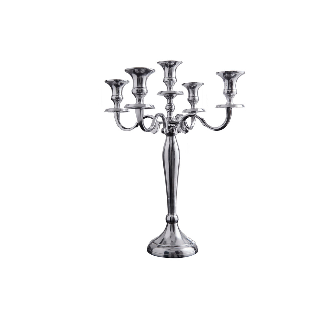 Invicta Interior Kerzenständer Modern Barock 5-armig silber online kaufen bei SKANDEKO