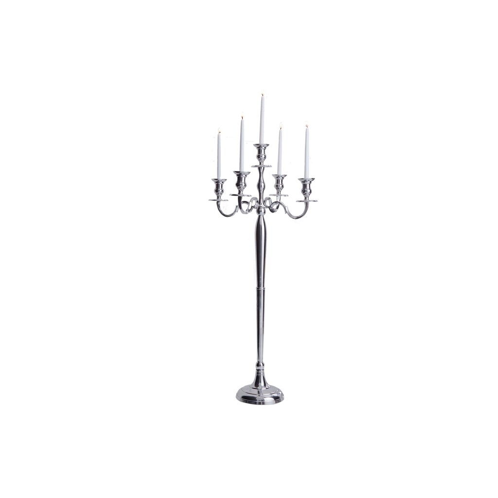 Kerzenständer Modern Barock 5-armig silber
