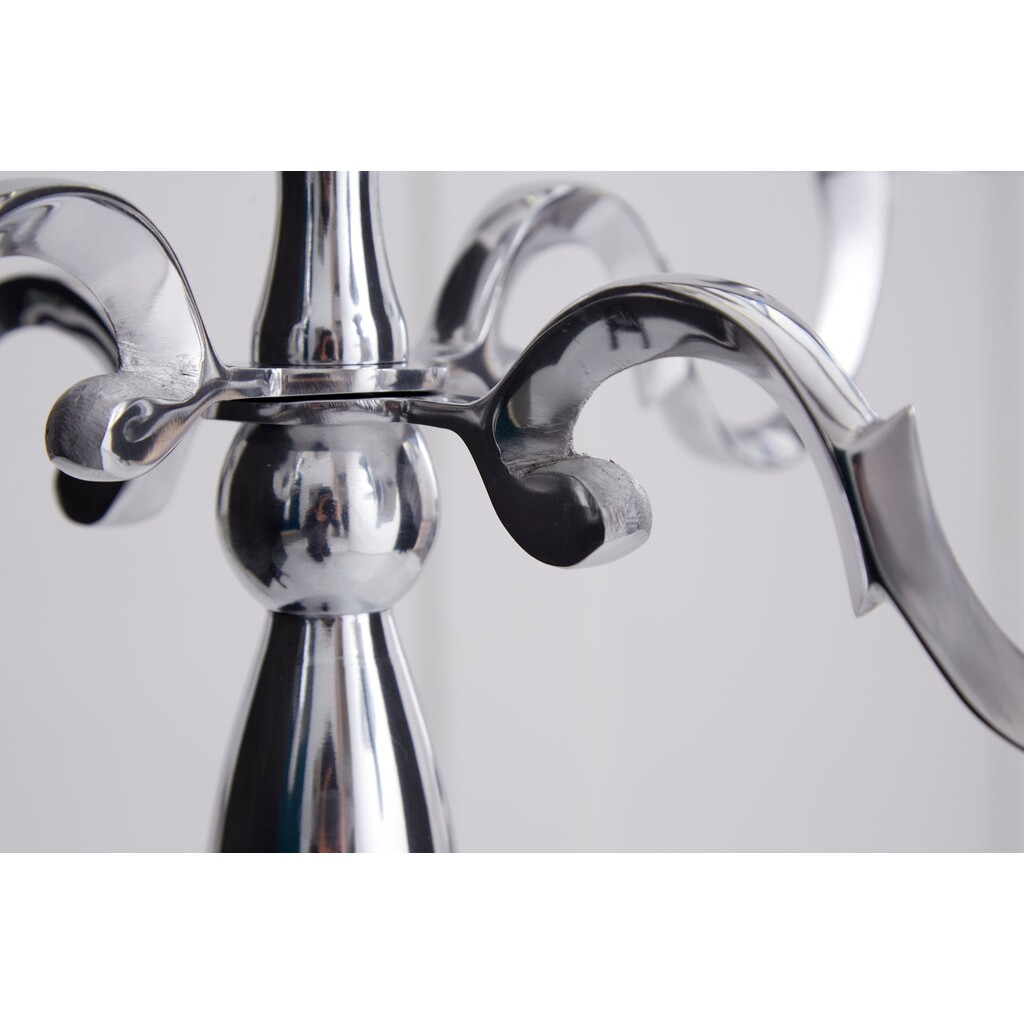 Kerzenständer Modern Barock 5-armig silber