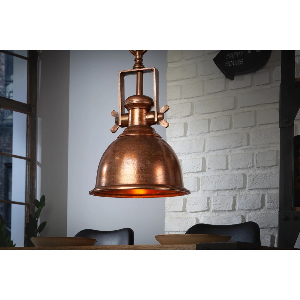 Pendelleuchte Industrial Kupfer meliert