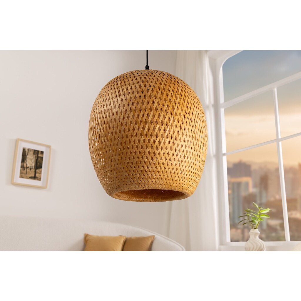 Invicta Interior Pendelleuchte Organic Living 1 Bambus online kaufen bei SKANDEKO (Ansicht 2)
