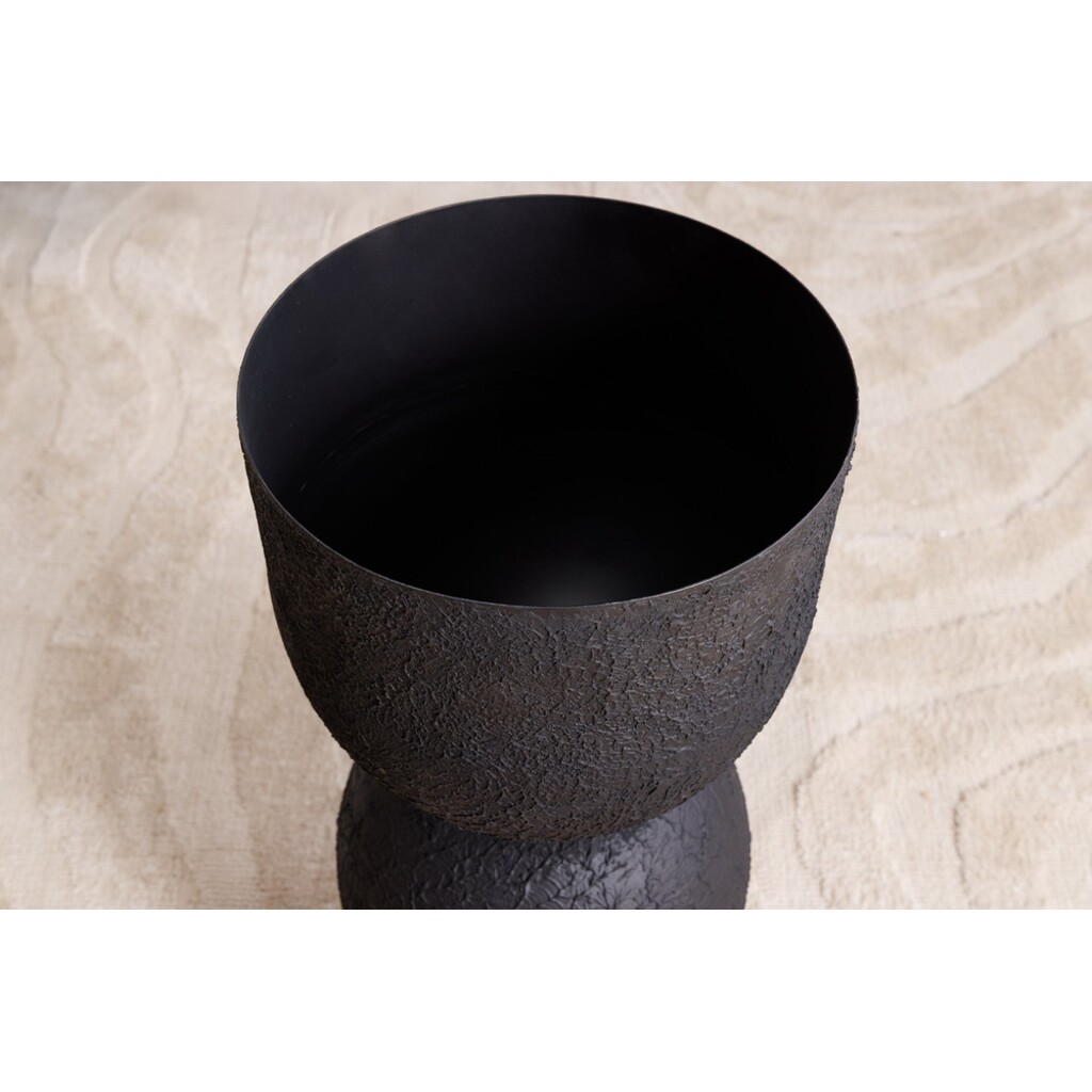 Invicta SANDGLASS Bodenvase XL Eisen Schwarz