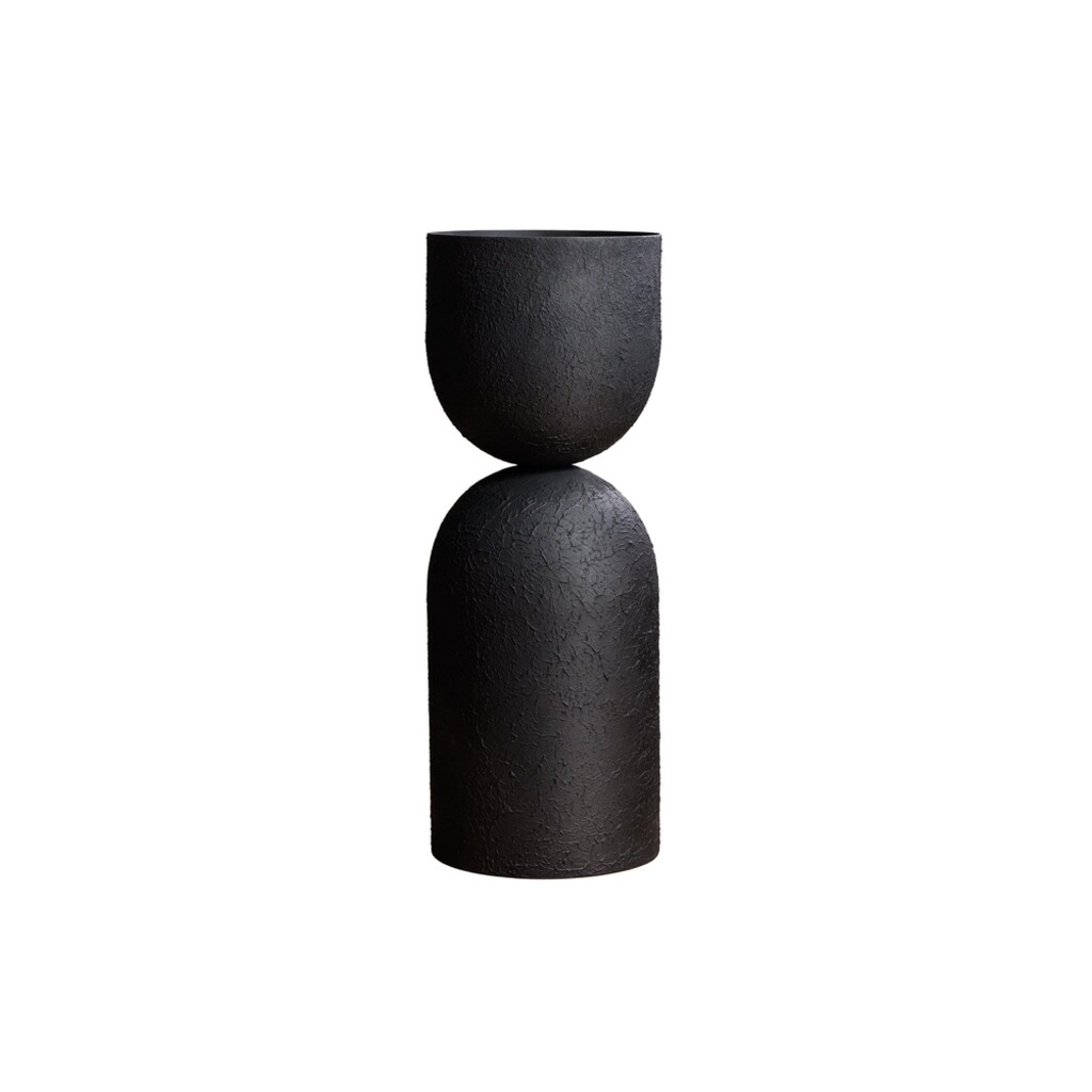Invicta SANDGLASS Bodenvase XL Eisen Schwarz