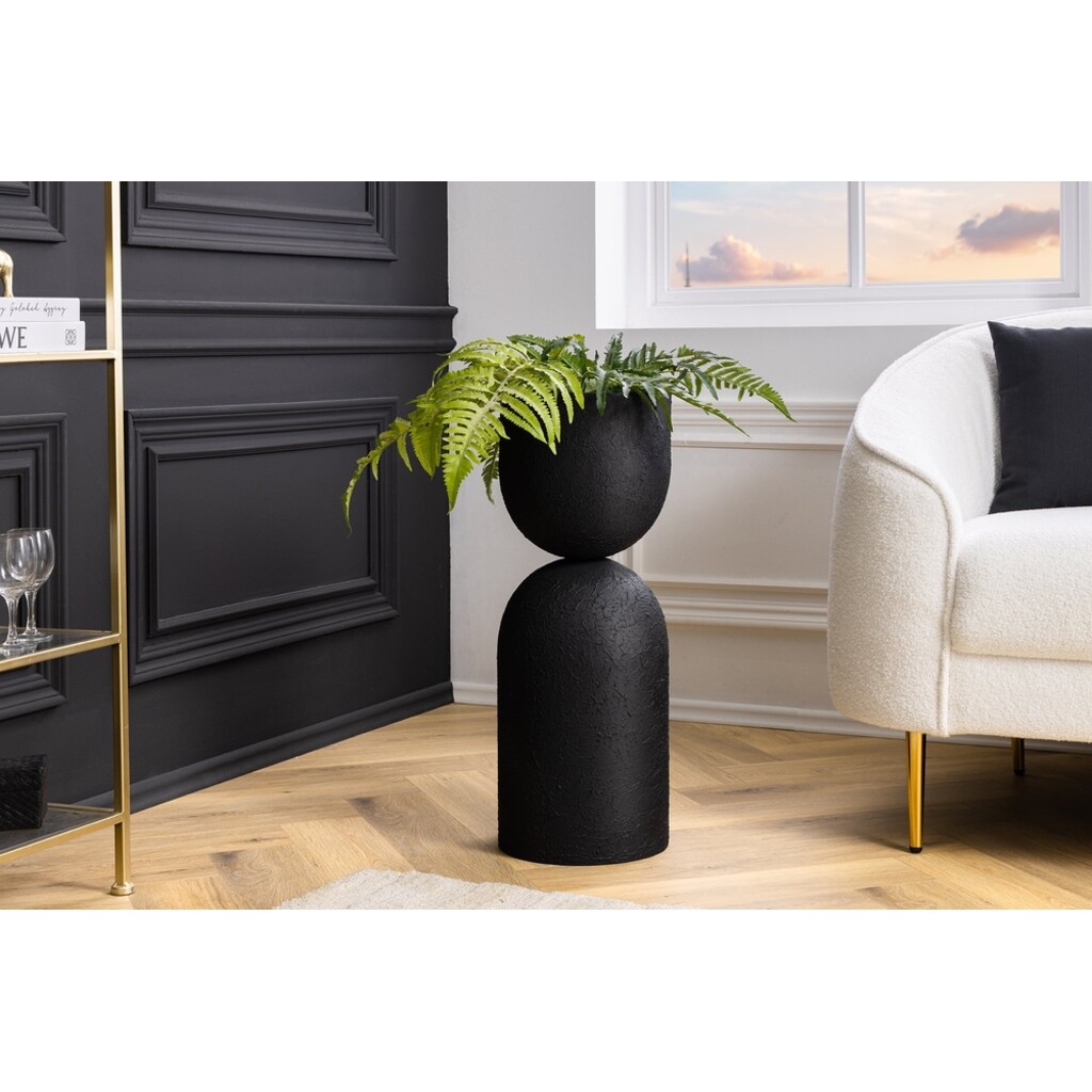 Invicta SANDGLASS Bodenvase XL Eisen Schwarz