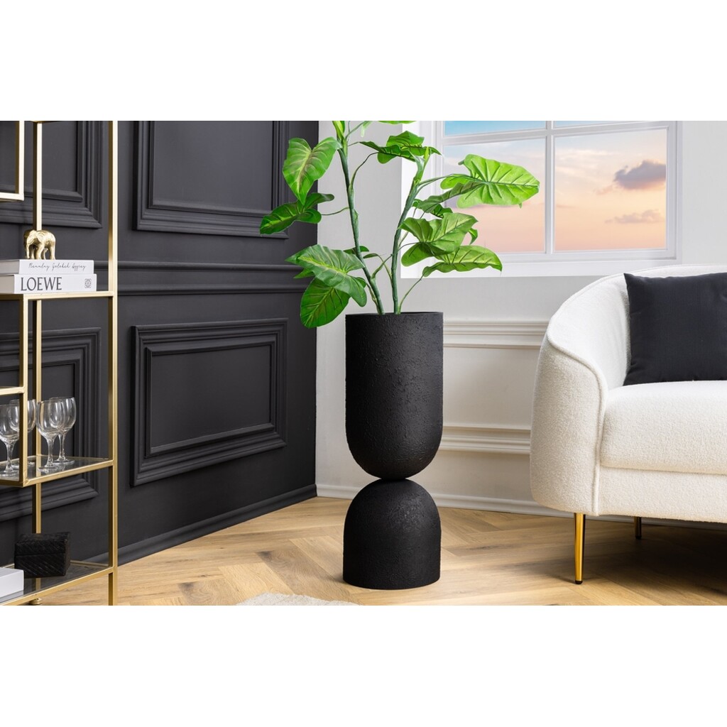 Invicta SANDGLASS Bodenvase XL Eisen Schwarz