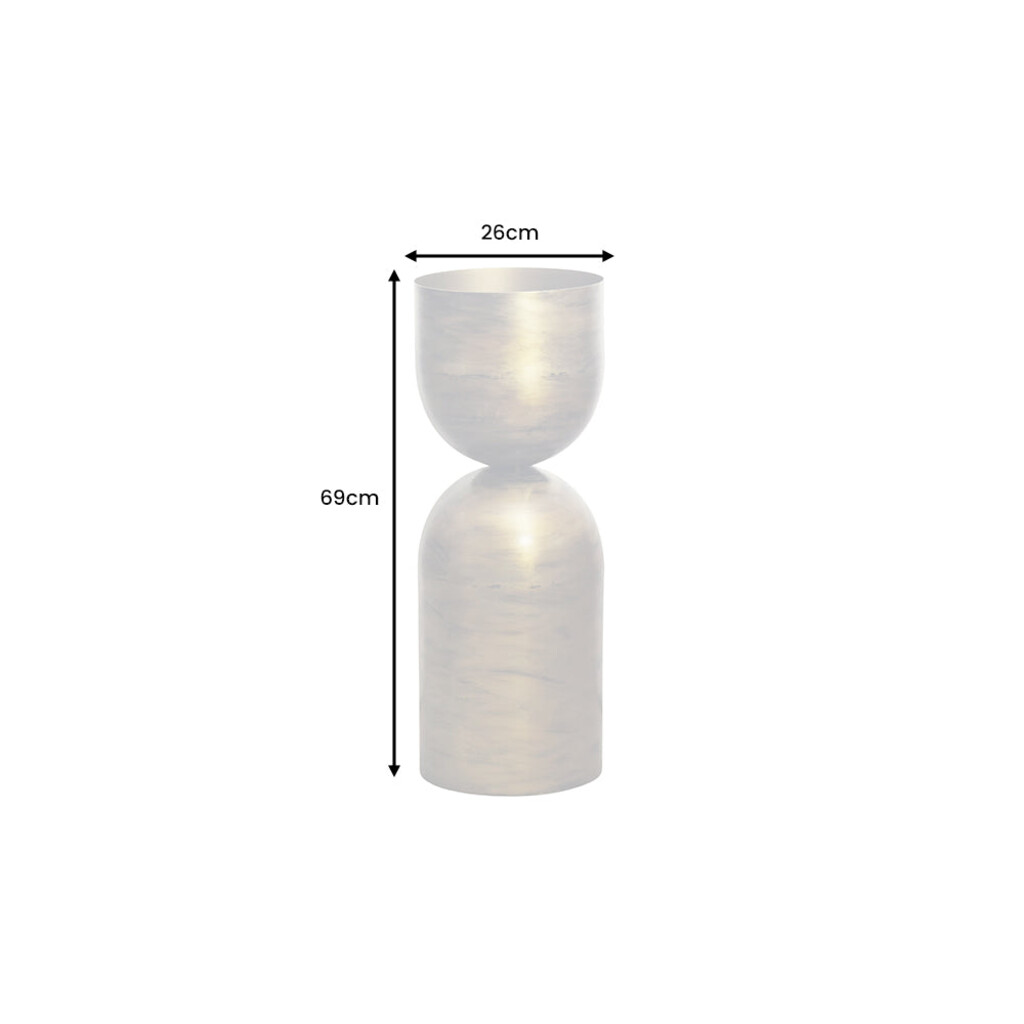 Invicta SANDGLASS Bodenvase XL Eisen Schwarz