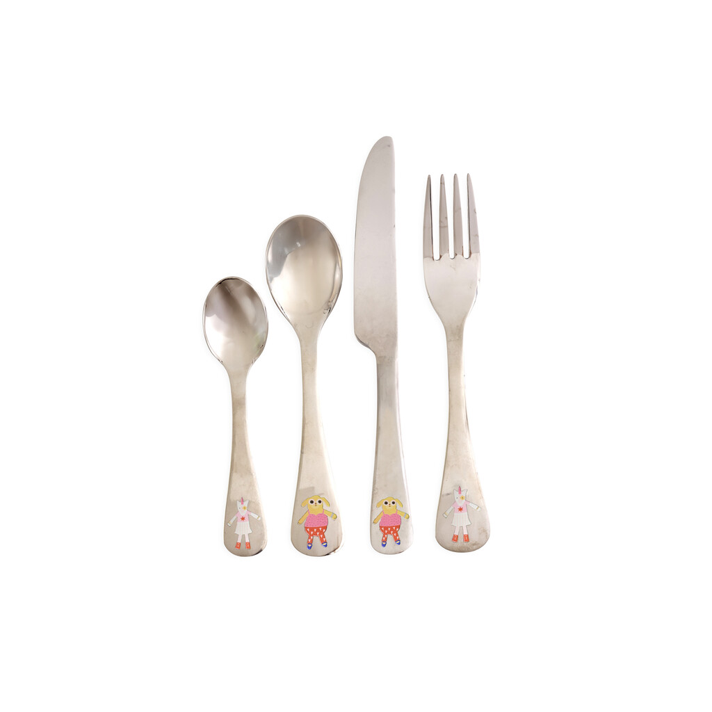 RICE Kinder Besteck-Set aus Edelstahl