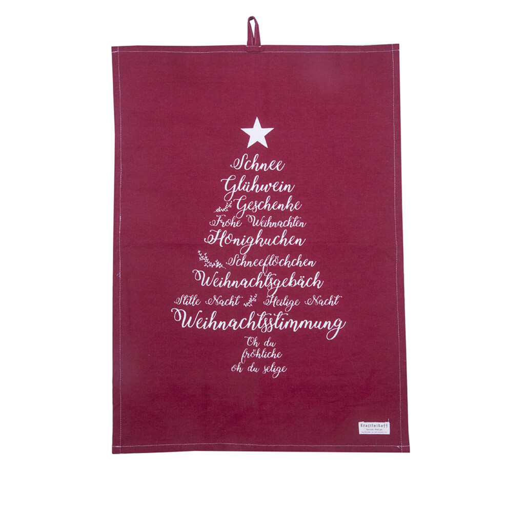 Krasilnikoff Geschirrhandtuch Christmas Words online kaufen bei SKANDEKO (Ansicht 2)