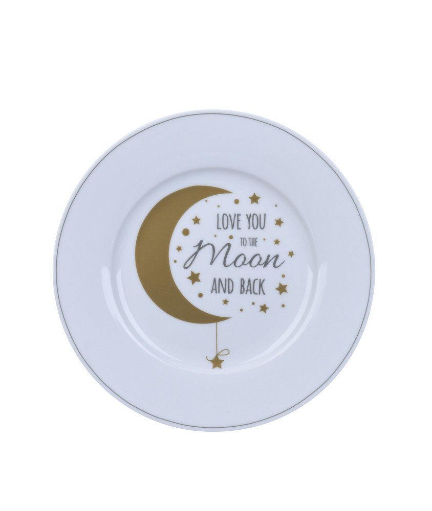 Krasilnikoff Kleiner Teller Love you to the moon online kaufen bei SKANDEKO