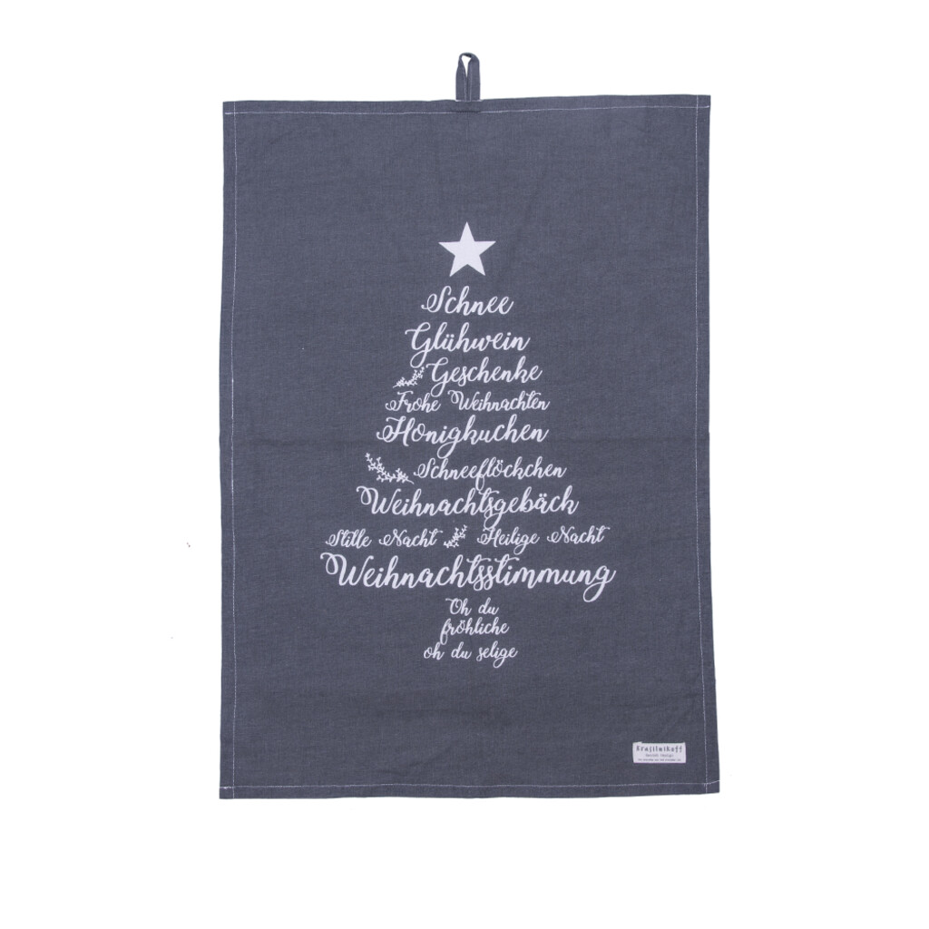 Krasilnikoff Geschirrhandtuch Christmas Words online kaufen bei SKANDEKO
